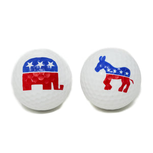 Democrat / Republican Party Golf Ball