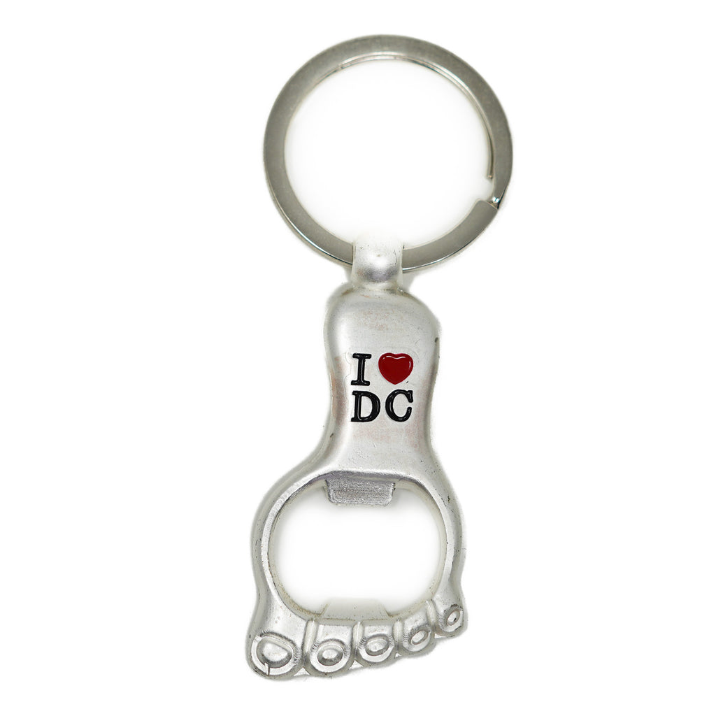 I Love DC Bottle Opener Keychain