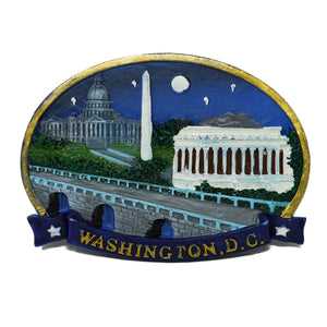 Ceramic Panoramic Washington DC Magnets (Multiple Styles)