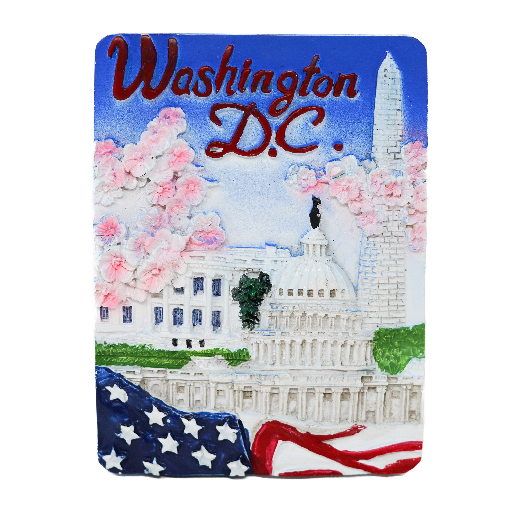 Ceramic Panoramic Washington DC Magnets (Multiple Styles)