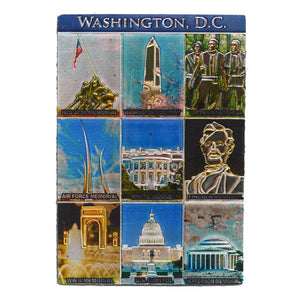 Collage of Washington D.C. Monuments Magnet