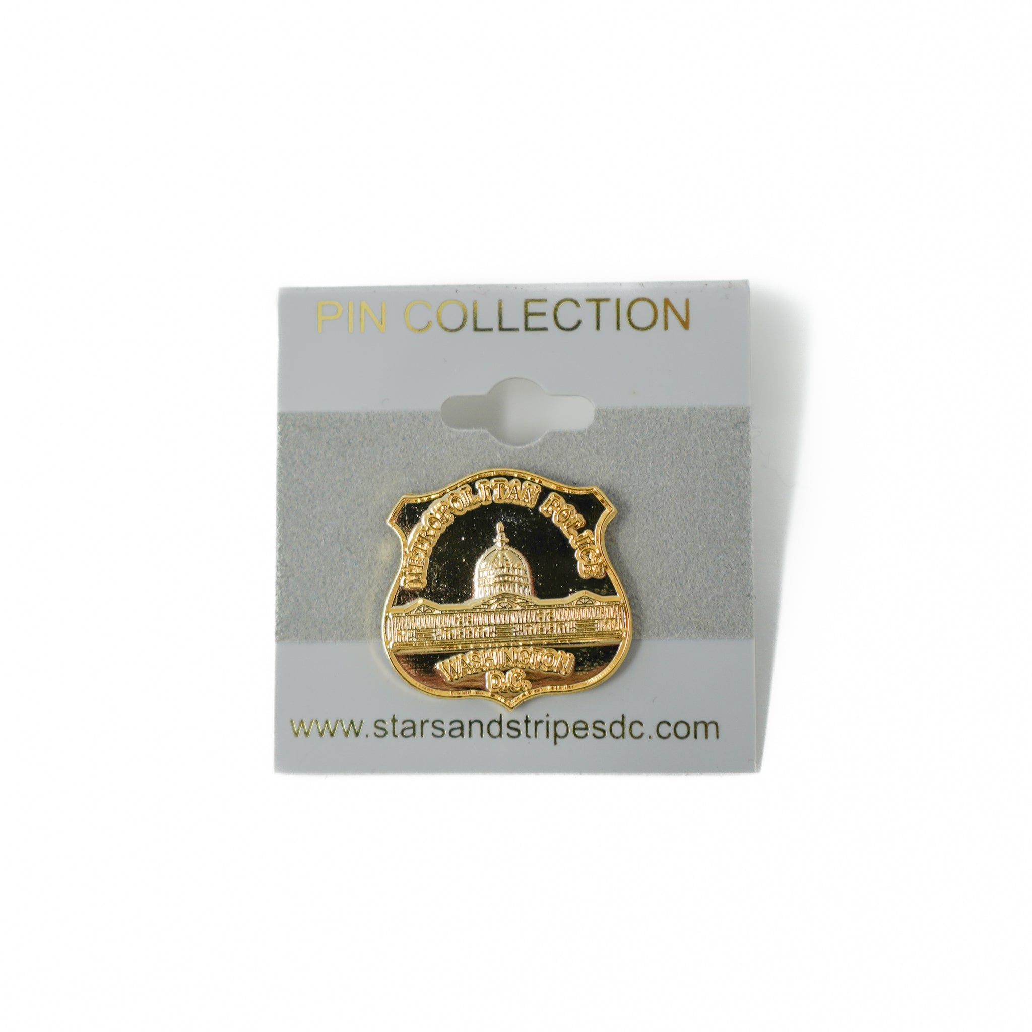 Washington DC Metropolitan Police Gold Lapel Pin